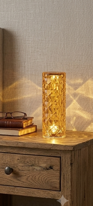 LED Crystal Table Lamp
